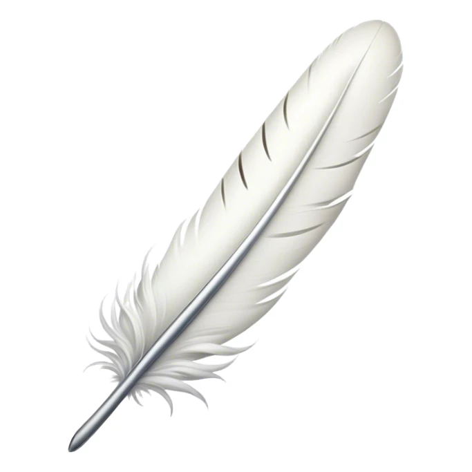 Feather sticker