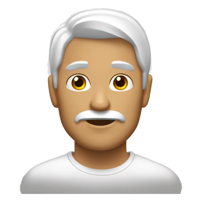 hombre blanco y de pelo moreno pensando sticker