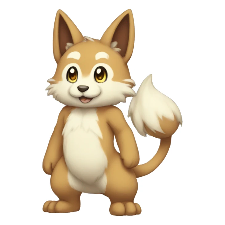 Anthro Sona Fakemon Full Body sticker