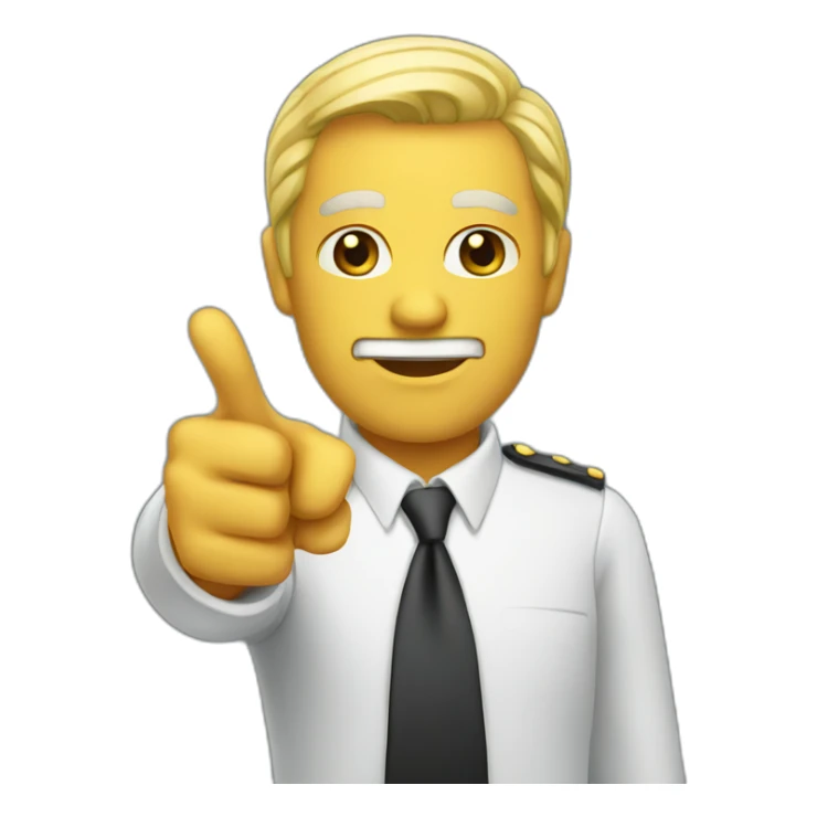 boss pointing at you sticker