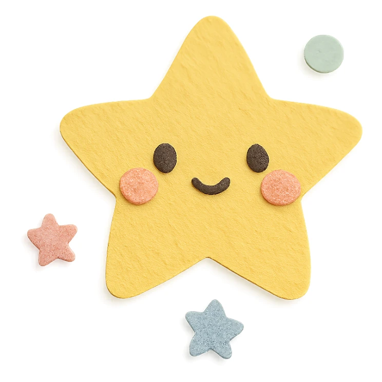 soft pastel kawaii mini star scatter icon sticker