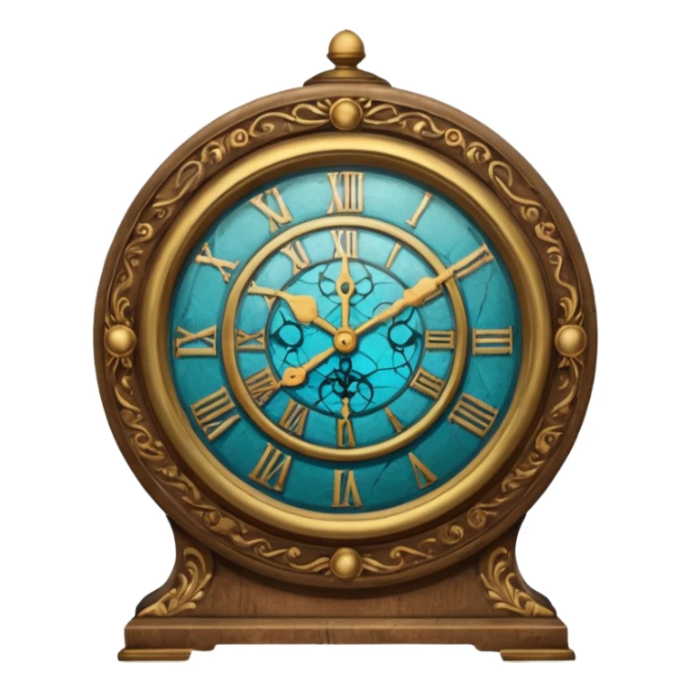 Whispering Clock old and creepy looking  sticker