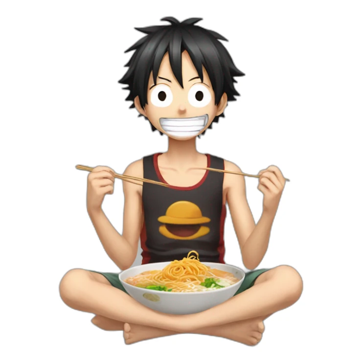 luffy-who-eat-ramen sticker