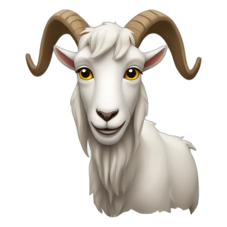 goat con brazos cruzados sticker