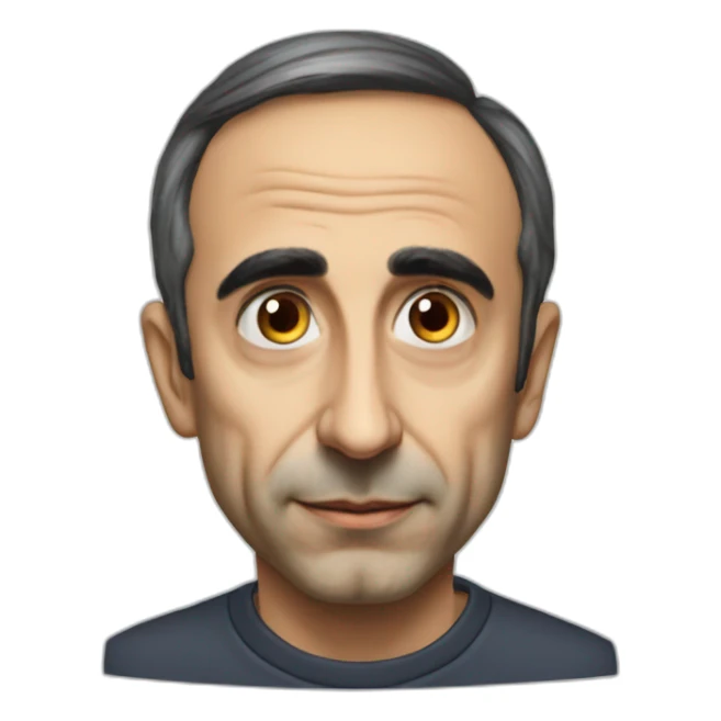Emoji size Éric zemmour sticker