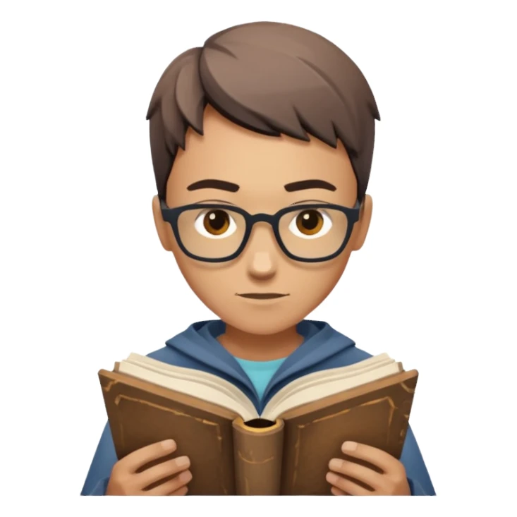 jobs book seeker low poly sticker