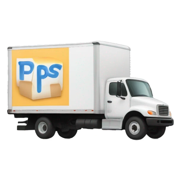 Box truck with “PGS” on the side sticker