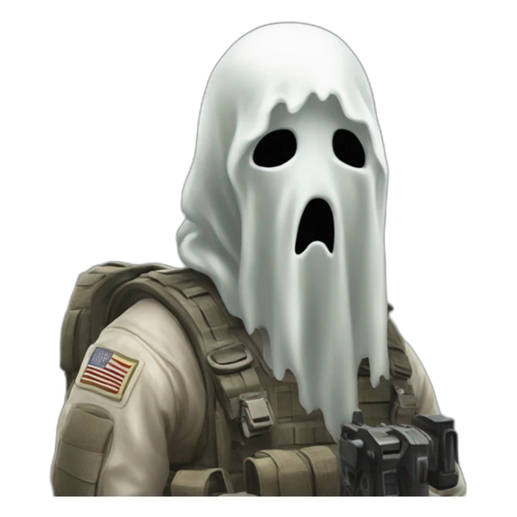 Ghost from call of duty sticker