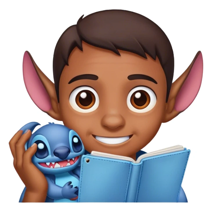 Stitch loving sticker
