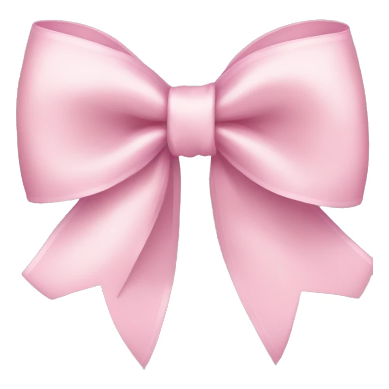 light pink ribbon bow sticker