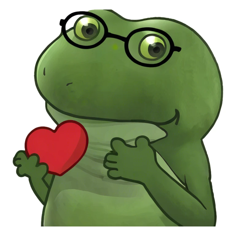 Albert Einstein holds his heart in his hands sticker