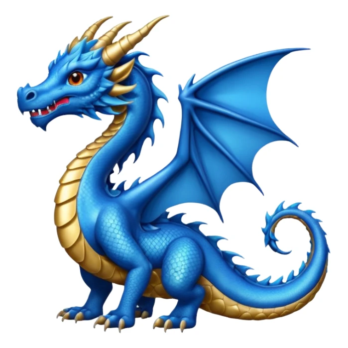 Haz un dragón azul oriental  sticker