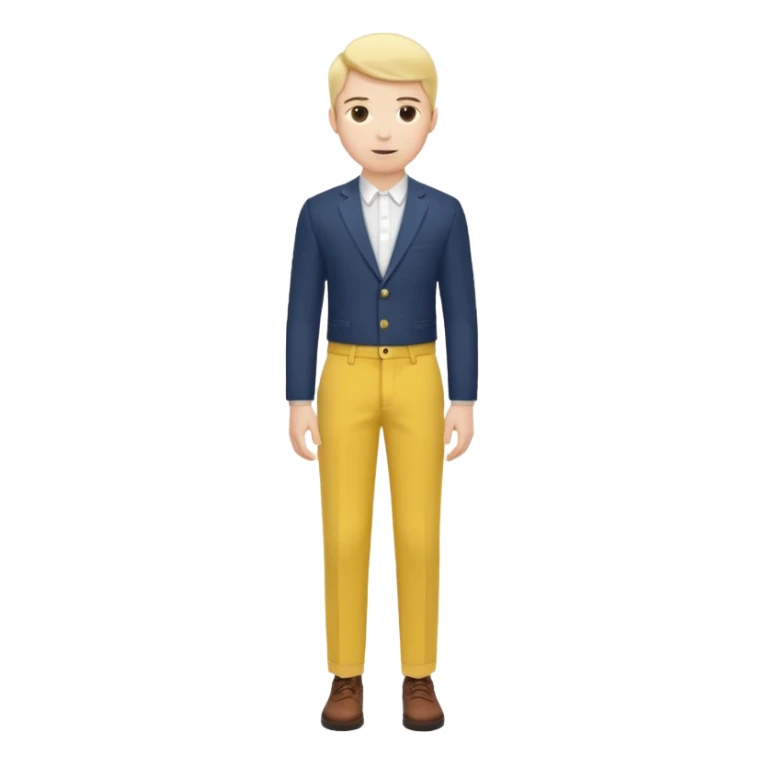 fashion yellow trouser sticker