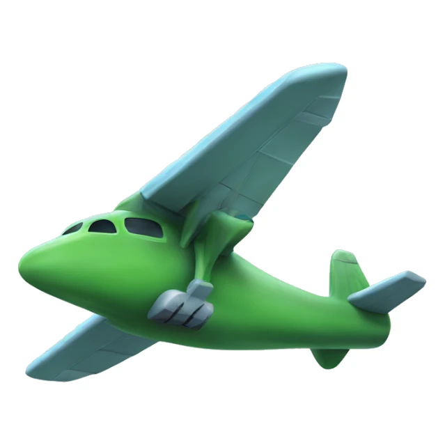 Flying plane that looks like a dinosaur  sticker