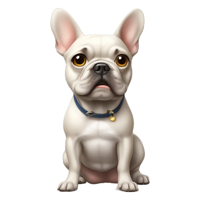French bulldog confused  sticker