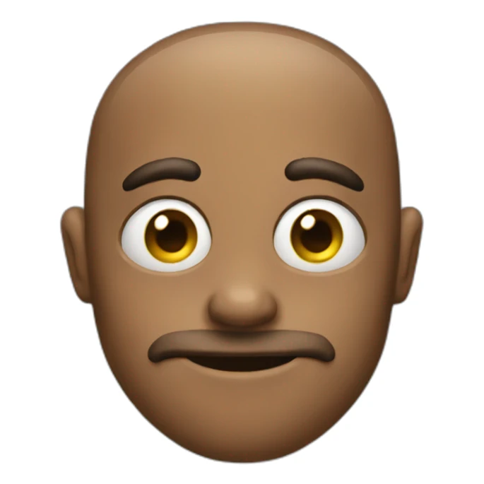 The weirdest looking emoji to ever be made sticker