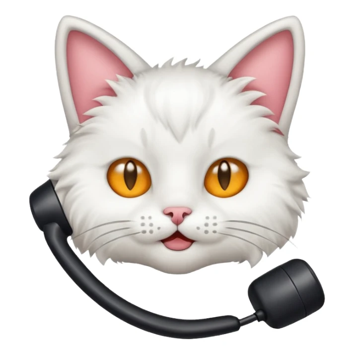 cat's ear on the phone sticker
