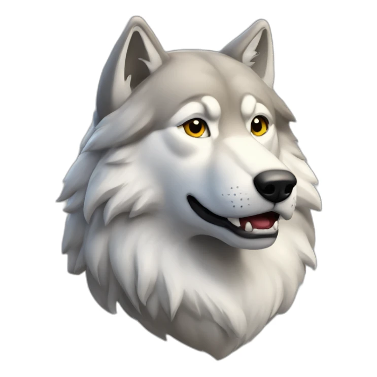 Logo snapchat avec un loup dessus sticker