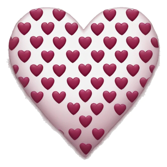 wine color heart sticker