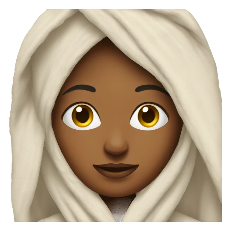 woman in towel sticker