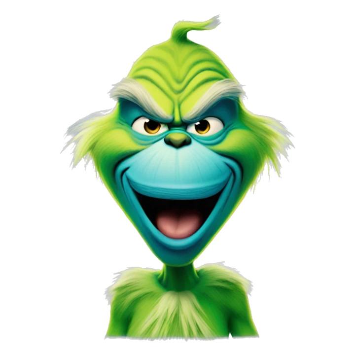 the grinch but in blue sticker