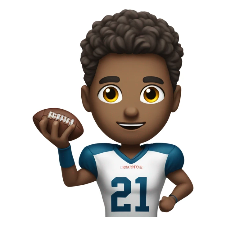 Me catching a football  sticker