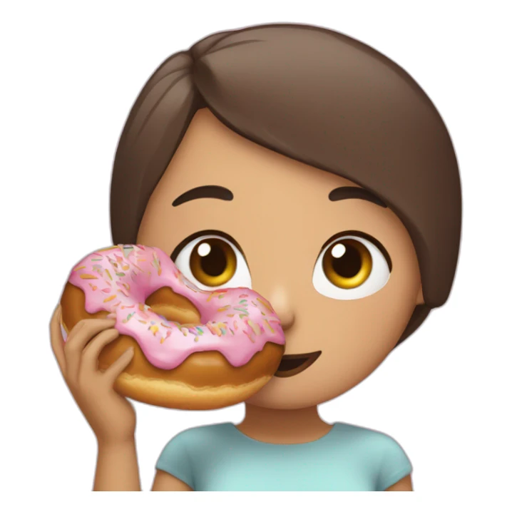 ariana grandee eating a donut sticker
