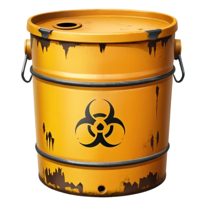 Chemical x waste barrel sticker