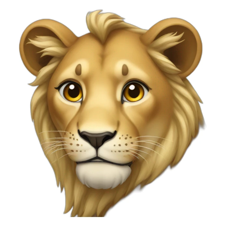 female lion sticker