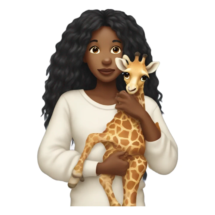 Sza holding a baby giraffe  sticker