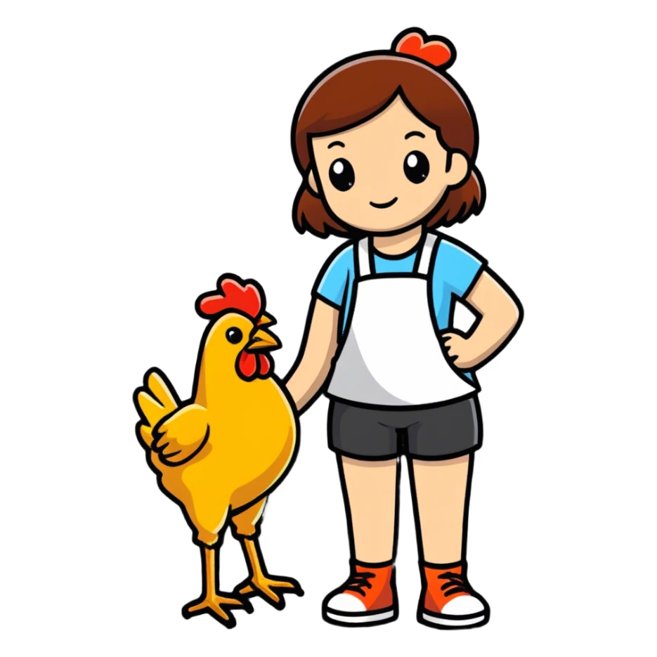 Big fat girl with crock legs sticker