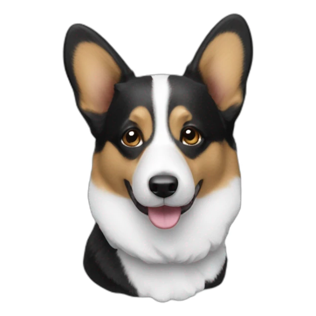 Black and white corgi cardigan  sticker