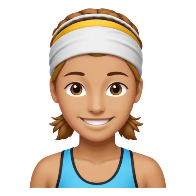 Athlete wear headband sticker