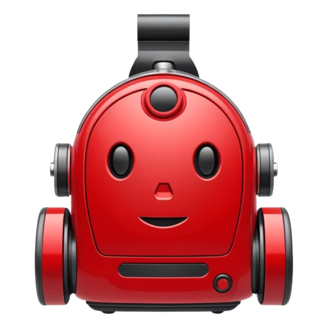 modern vacuum robot apple style emoji sticker
