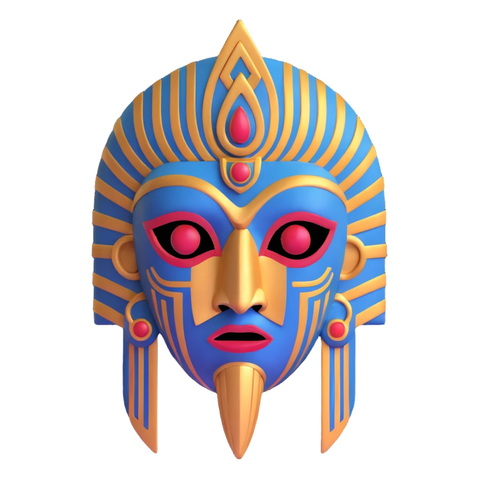Anunnaki mask sticker