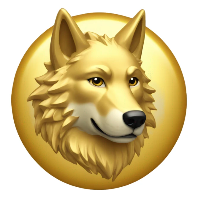 gold Wolf stamp of approval sticker