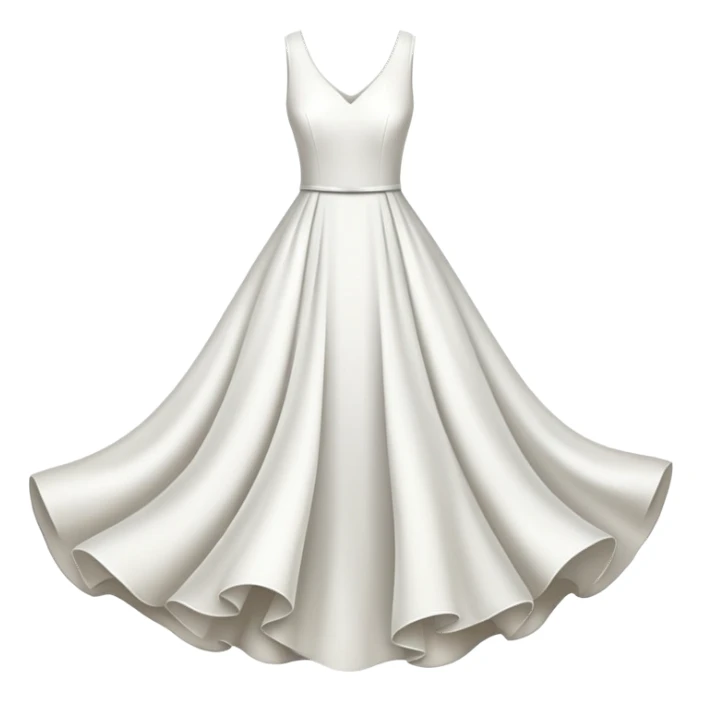 White dress with no person sticker