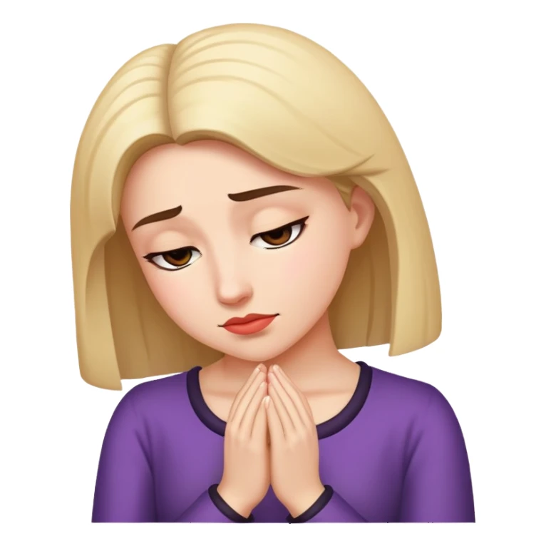 Woman bowing far sticker