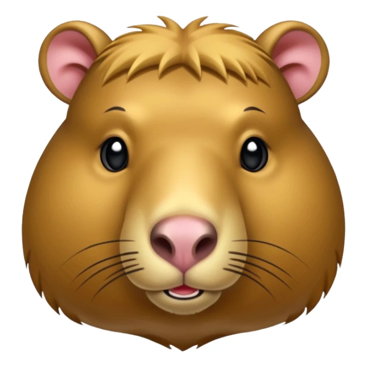 uma moeda de capybara fofinha kawai sticker