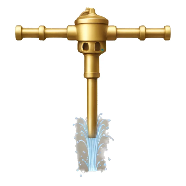 Gold garden sprinkler  sticker