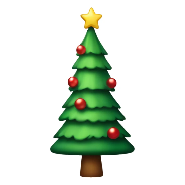 Skinny Christmas tree sticker
