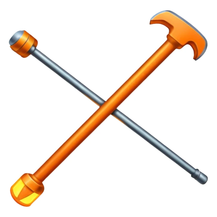 hot iron metal rod sticker