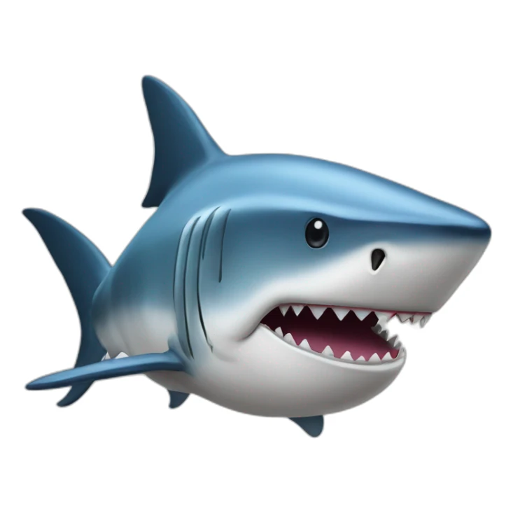 A giant sharck sticker