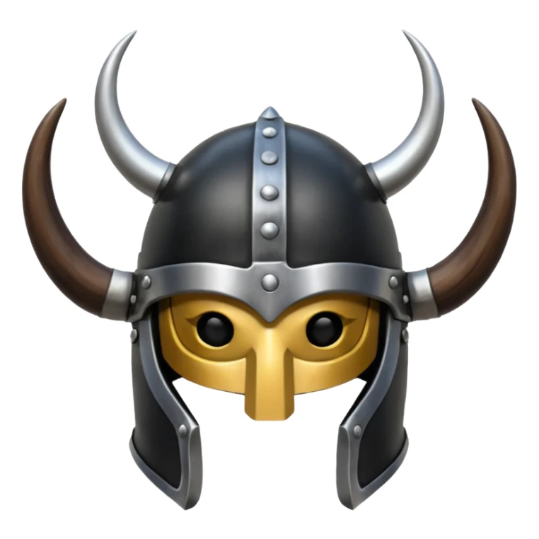 viking black horn helmet (not human) sticker