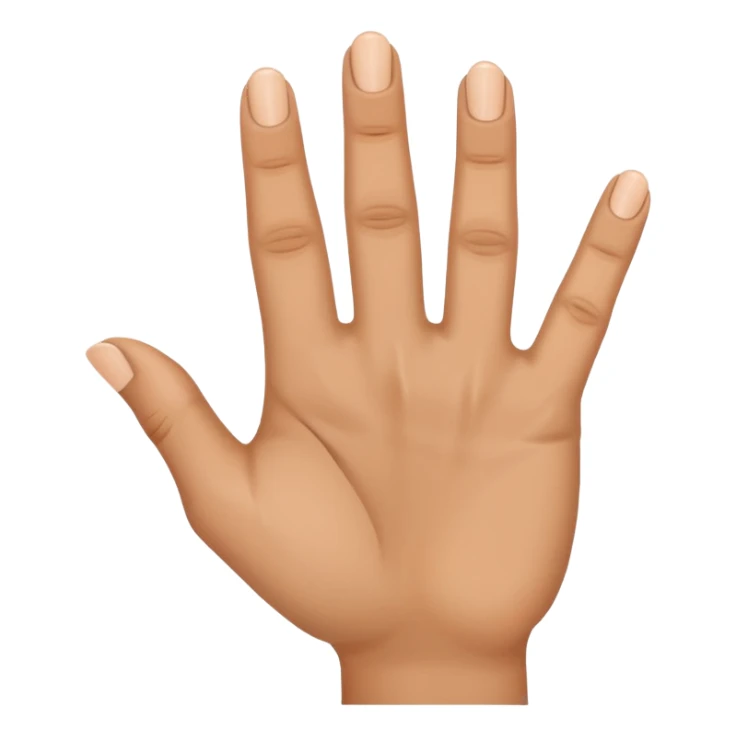 Hand with middle and ring finger pointing out sticker