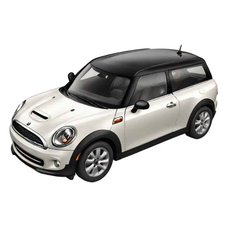 Happy red mini cooper clubman sticker