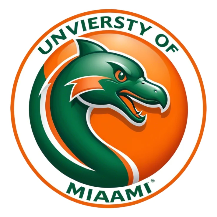 University of Miami logo sticker