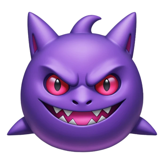 Pokemon legendary purple and pink mega gengar sticker