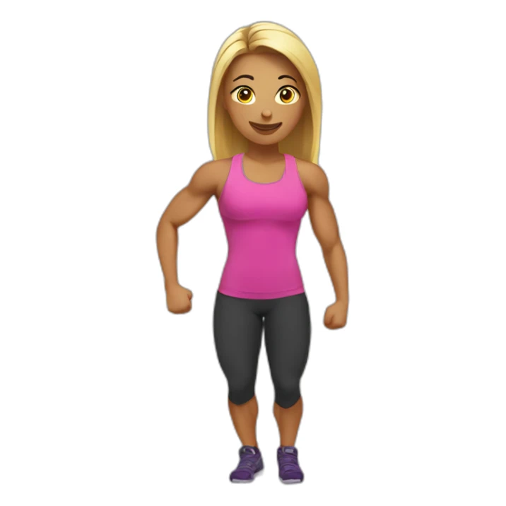 crossfit woman sticker