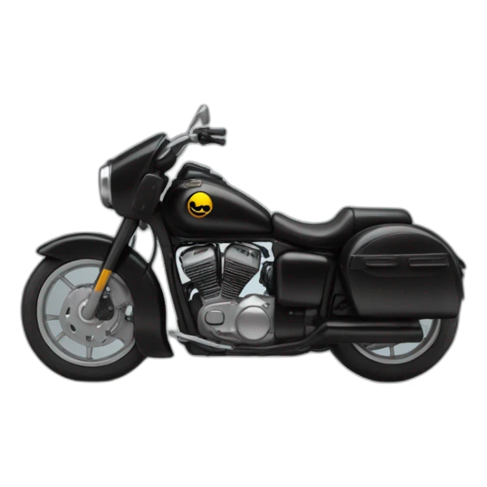 un motar sur une moto noir  sticker